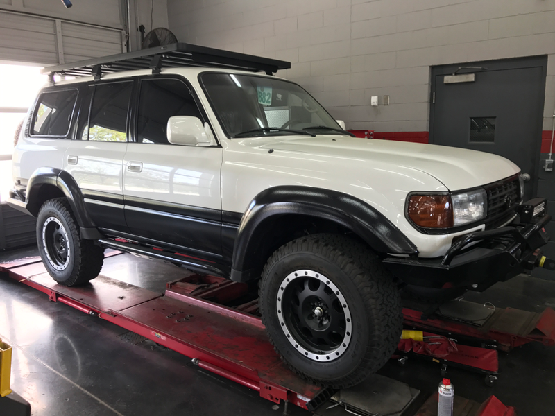 Illustration for article titled Home for the weekend which means pictures of Land Cruisers at the shop!